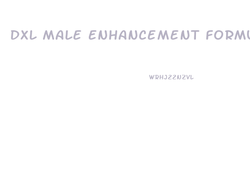 Dxl Male Enhancement Formula