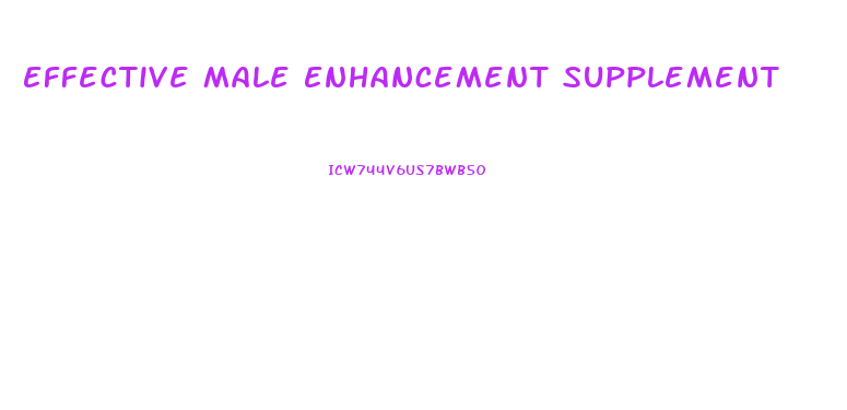Effective Male Enhancement Supplement
