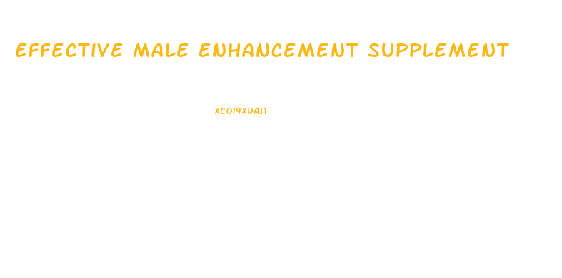 Effective Male Enhancement Supplement