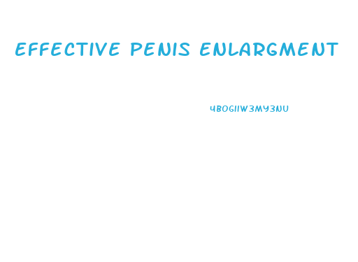 Effective Penis Enlargment