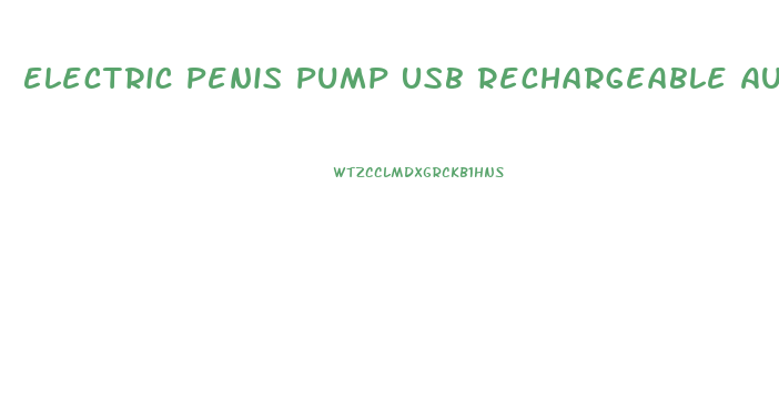 Electric Penis Pump Usb Rechargeable Automatic Penis Enlargement