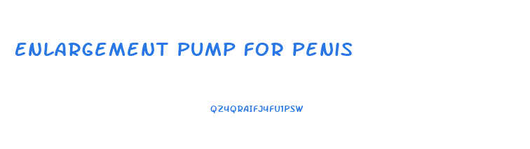 Enlargement Pump For Penis