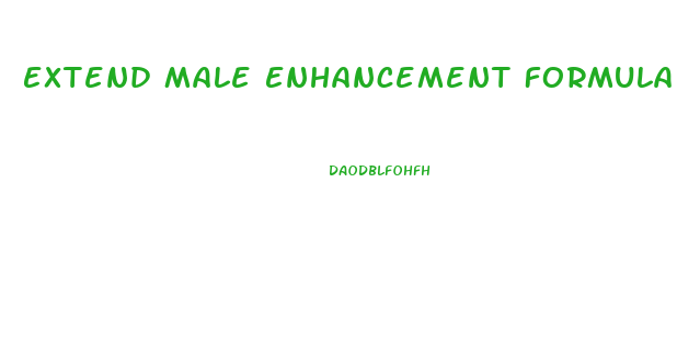 Extend Male Enhancement Formula