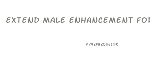 Extend Male Enhancement Formula Reviews