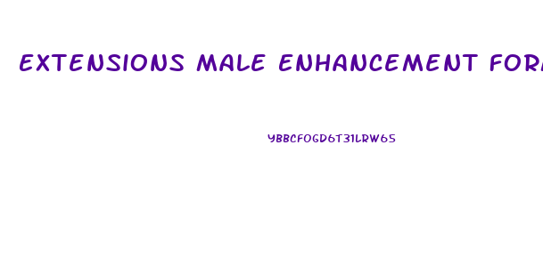 Extensions Male Enhancement Formula