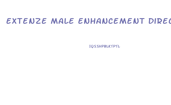 Extenze Male Enhancement Directions