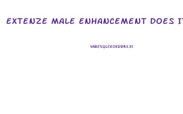 Extenze Male Enhancement Does It Really Work