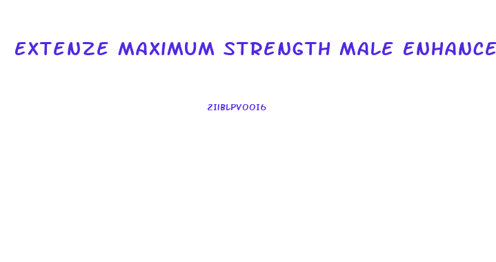 Extenze Maximum Strength Male Enhancement Directions