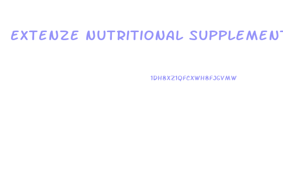 Extenze Nutritional Supplement Male Enhancement