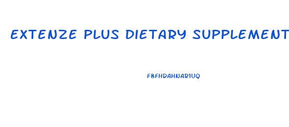 Extenze Plus Dietary Supplement Male Enhancement Details