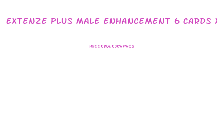 Extenze Plus Male Enhancement 6 Cards X 5 39