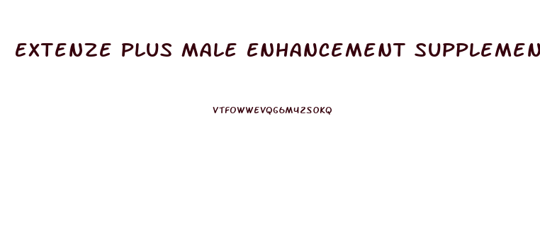 Extenze Plus Male Enhancement Supplement