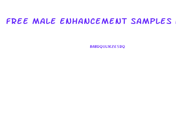 Free Male Enhancement Samples No Credit Card