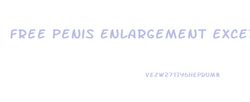 Free Penis Enlargement Excercise Program