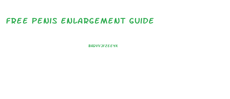 Free Penis Enlargement Guide