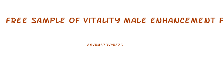 Free Sample Of Vitality Male Enhancement Pills