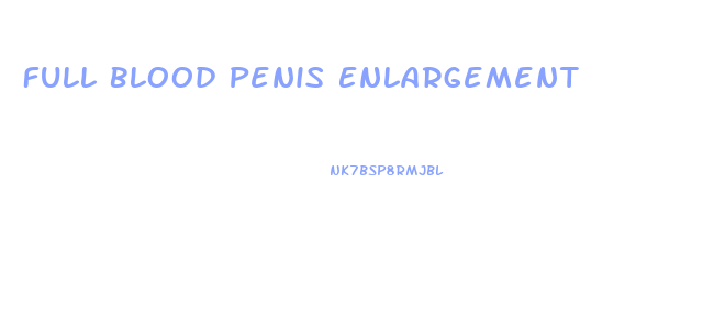 Full Blood Penis Enlargement