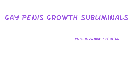 Gay Penis Growth Subliminals