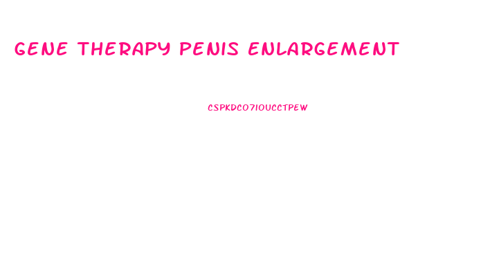 Gene Therapy Penis Enlargement