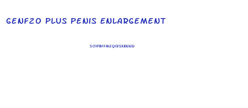 Genf20 Plus Penis Enlargement