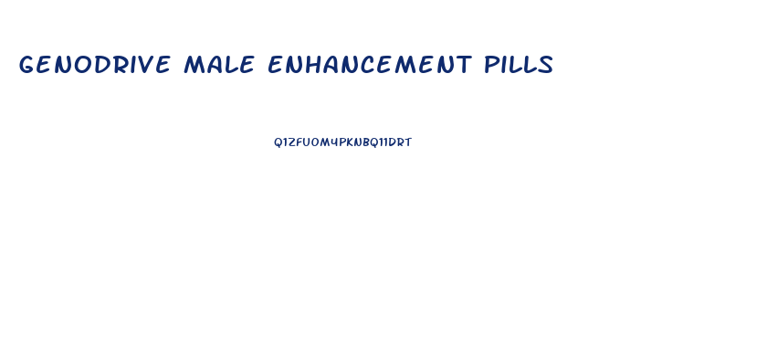 Genodrive Male Enhancement Pills