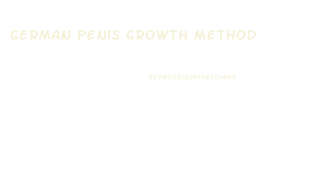 German Penis Growth Method