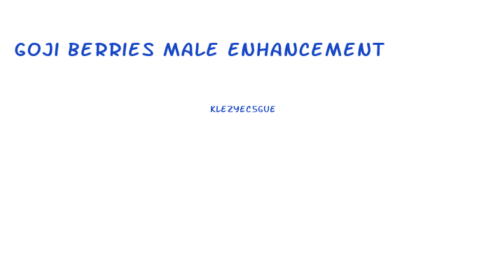 Goji Berries Male Enhancement