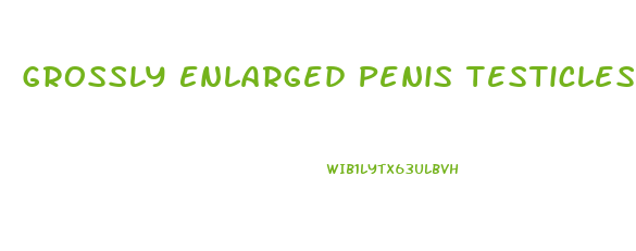 Grossly Enlarged Penis Testicles With Age Disorder