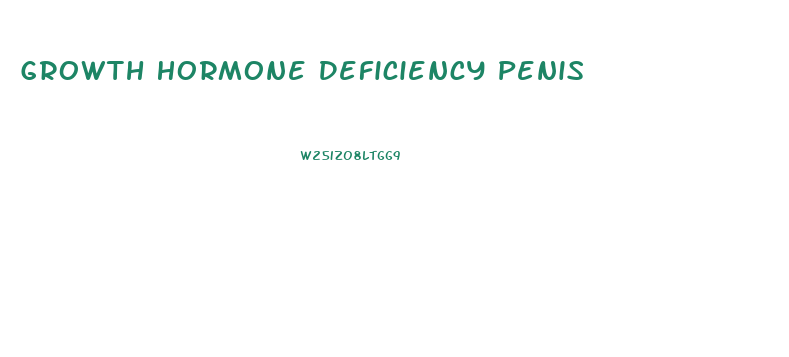 Growth Hormone Deficiency Penis