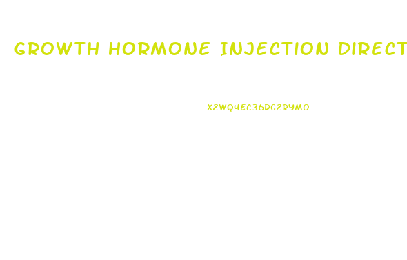 Growth Hormone Injection Directly In Penis