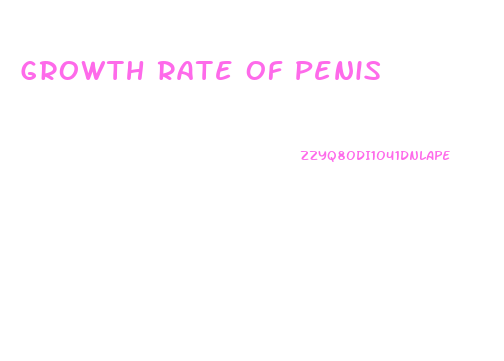 Growth Rate Of Penis