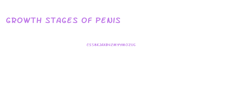 Growth Stages Of Penis