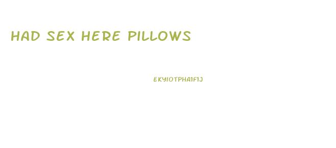 Had Sex Here Pillows