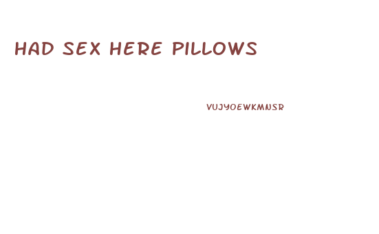 Had Sex Here Pillows