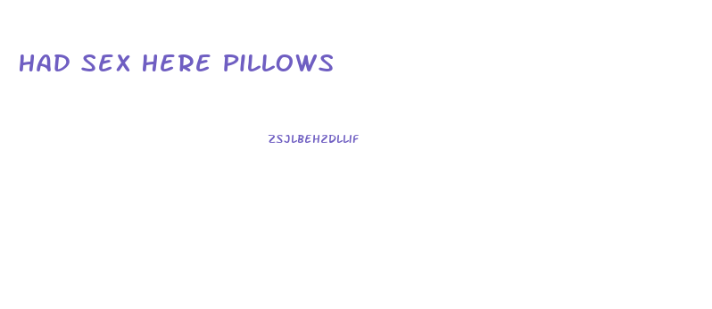 Had Sex Here Pillows