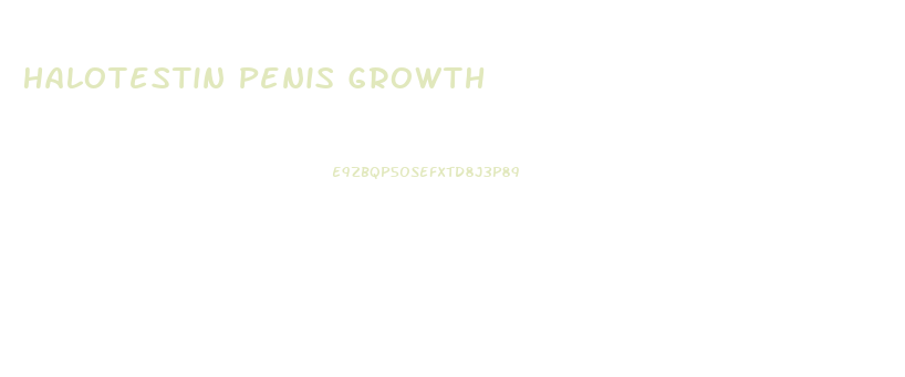 Halotestin Penis Growth