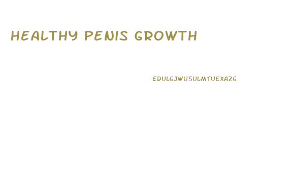 Healthy Penis Growth
