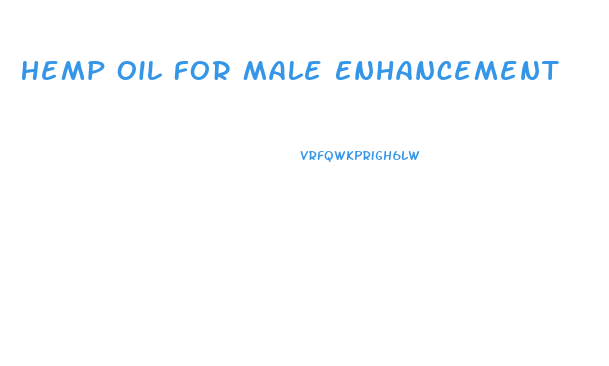 Hemp Oil For Male Enhancement