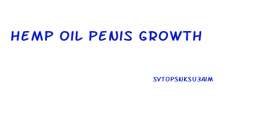 Hemp Oil Penis Growth