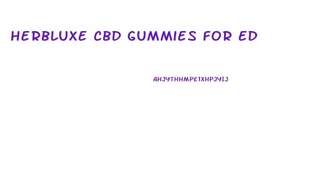 Herbluxe Cbd Gummies For Ed