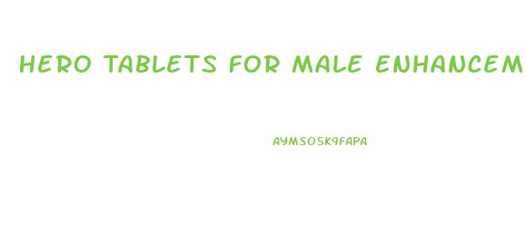 Hero Tablets For Male Enhancement