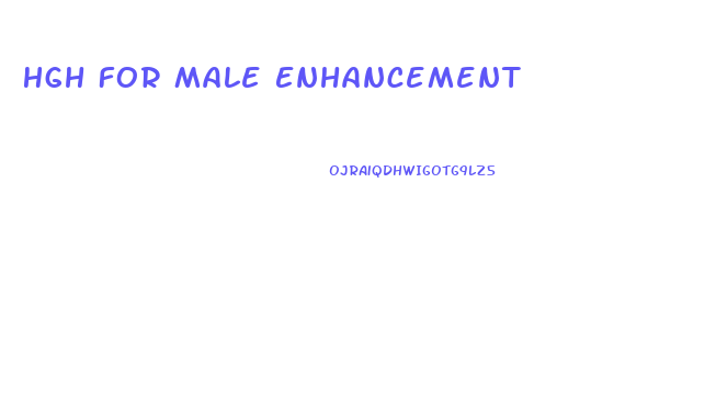 Hgh For Male Enhancement