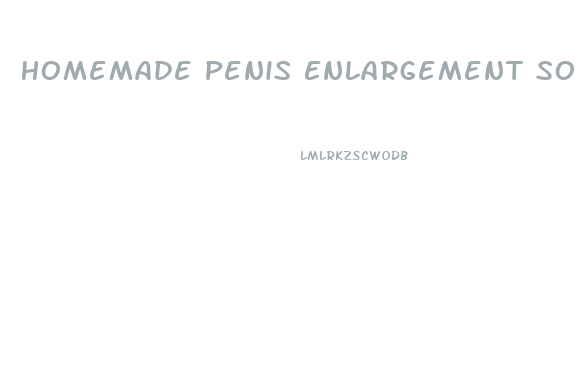 Homemade Penis Enlargement Solution