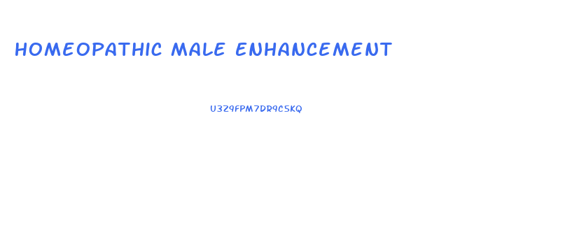 Homeopathic Male Enhancement