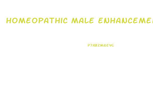 Homeopathic Male Enhancement