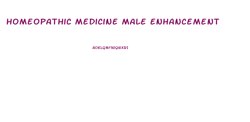 Homeopathic Medicine Male Enhancement