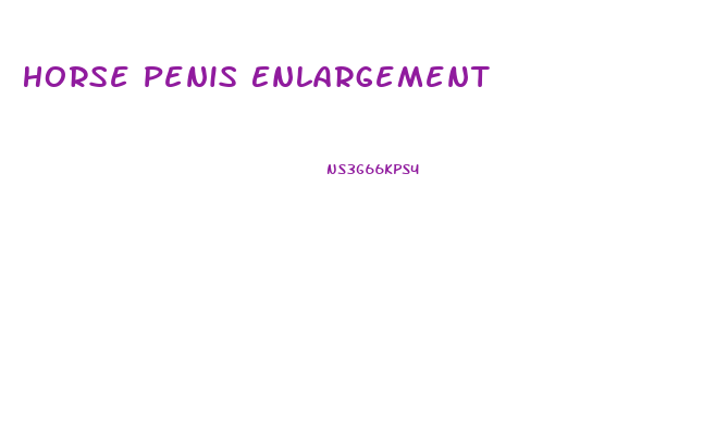 Horse Penis Enlargement