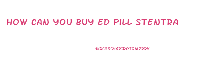 How Can You Buy Ed Pill Stentra