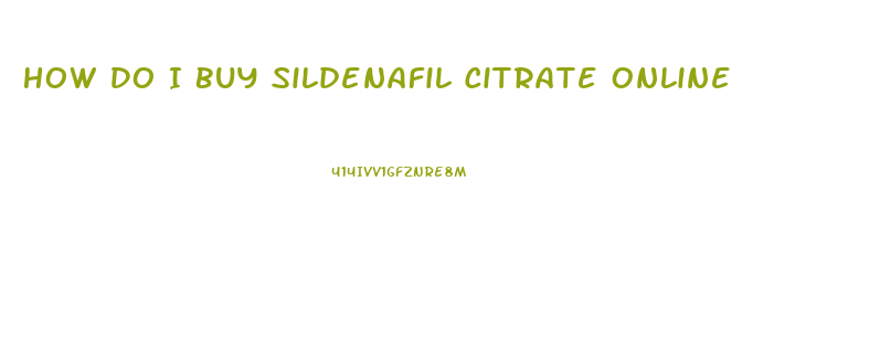 How Do I Buy Sildenafil Citrate Online