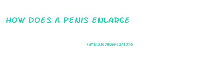 How Does A Penis Enlarge